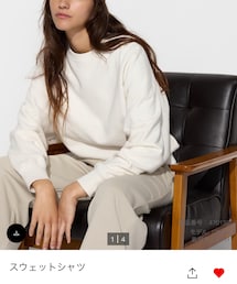 UNIQLO | 01 オフホワイト,Mサイズ(スウェット)