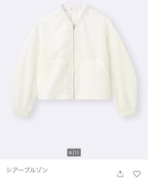 GU | OFF WHITE,Ｌサイズ(ブルゾン)