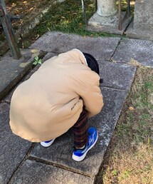 深すぎるお辞儀🙇‍♂️ | 初詣☺︎ポケモンカードがもらえますように！…お詣りってそういう事じゃないのよ😅(ジャケット/アウター)