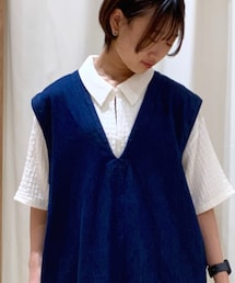 Samansa Mos2 blue | シャツ/ブラウス