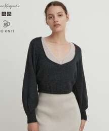 UNIQLO | 3Dボリュームスリーブセーター（長袖）(ニット/セーター)