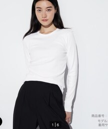 UNIQLO | ソフトリブクルーネックT(Tシャツ/カットソー)