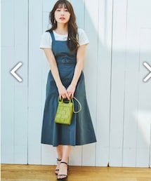 COHINA | ハイウエストマーメイドジャンパースカート(ジャンパースカート)