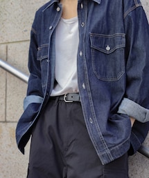 UNIQLO | デニムオーバーサイズシャツ/UNIQLO U(シャツ/ブラウス)