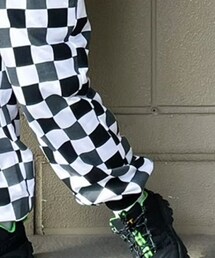 PUNYUS | ブロックチェックパンツ(スウェットパンツ)