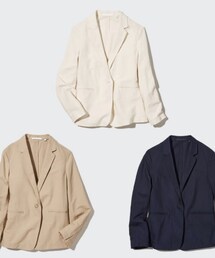UNIQLO | リネンブレンドジャケット(セットアップ)