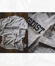 Engineered Garments | Printed Cross Crew Neck T-Shirt - ABSURD IST - White(Tシャツ/カットソー)