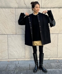 ulu | ノーカラーコート