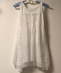 AS KNOW AS PINKY | ドット柄タンクトップ　チュニック(キャミソール)