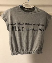 LOWRYS FARM | 裾ゴム英字Tシャツ(Tシャツ/カットソー)