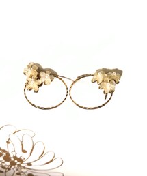 不明 | フラワー3連リングピアス(ピアス（両耳用）)