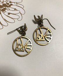 不明 | loveピースピアス(ピアス（両耳用）)