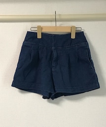 VIS | ハイウエストデニムショートパンツ(デニムパンツ)