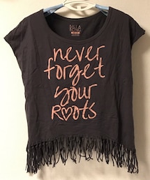 BILLABONG | フリンジ英字Tシャツ(Tシャツ/カットソー)