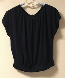 E hyphen world gallery | 後ろ開きリボンTシャツ(Tシャツ/カットソー)