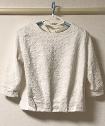 AS KNOW AS PINKY | （P20604）ぷく花にﾚｰｽPO(Tシャツ/カットソー)