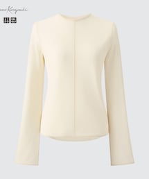 UNIQLO | シアークルーネックT アイボリー(トップス)