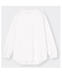 GU |  ドライポンチラウンドヘム(Tシャツ/カットソー)