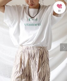 Thevon. | Thevon カラーロゴビッグTシャツ(Tシャツ/カットソー)