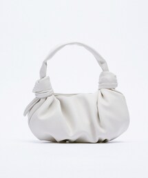 ZARA | ノットディテールミニハンドバッグ 6833/810(ハンドバッグ)