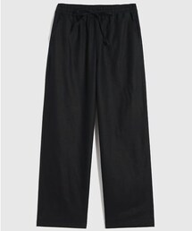 GAP | リネンブレンド ワイドパンツ(その他パンツ)