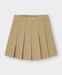 GU | GIRLSコーデュロイプリーツミニスコート L(160)(スカート)