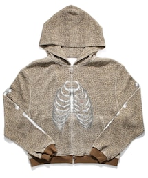 NOREMID | (Mサイズ)BONE THERMAL ZIP-UP HOODIE – LEOPARD  ¥15,900(パーカー)