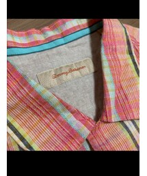 Tommy Bahama | トミーバハマ　ピュアリネン ストライプ柄　半袖シャツ(シャツ/ブラウス)