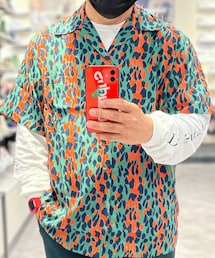 WACKO MARIA | WACKOMARIA  LEOPARD S/S HAWAIIAN SHIRT   正規品取扱セレクトショップ購入 5回程着用しクローゼット保管 若干レーヨン特有の毛もうだちあり 着る分には気にならないと思います  サイズM  レーヨン100%(シャツ/ブラウス)