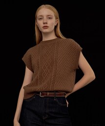 deBURN | cable round KN(ニット/セーター)