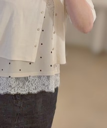 GRL | ドット柄レースノースリーブトップス[dh1454](トップス)