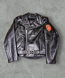 schott | DUR O JAC by schott 412 - Europe model - size:42 CREAM SODA/HARAJUKU TOKYOワッペン（1982年初期物）(ライダースジャケット)