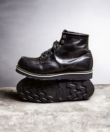 RED WING | Red Wing "8130" Irish Setter Moc Toe Black Chrome size:8D 'Vibram#4014Black/Midsole:White'solecustom(ブーツ)