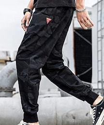 CHANGE WELL | CHANGE WELL ジョガーパンツ ブラックカモ size:3XL(スウェットパンツ)