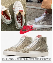NIKE | SOULLAND × NIKE SB BLAZER MID(スニーカー)