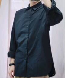 GU | 寬版開衩(シャツ/ブラウス)