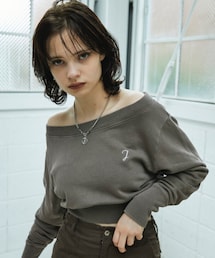 JUEMI | New Loose Neck Pigment Dyed Sweat(スウェット)