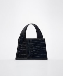 ZARA | クロコダイルエンボスシティバッグ(ハンドバッグ)