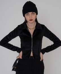 ACLENT | Double zip swiching top(Tシャツ/カットソー)