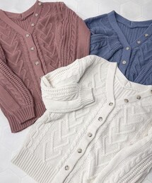 evelyn | ミドルケーブルカーディガン(カーディガン/ボレロ)