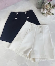 evelyn | ハイウエストビジューショーパン(その他パンツ)