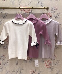 evelyn | 袖口リボンリブTP(ニット/セーター)