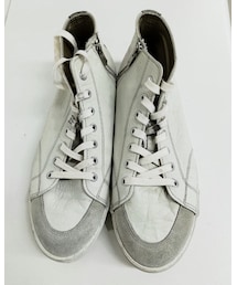 SPINGLE MOVE | SPINGLEMOVE　SPM-356 カンガルー革　サイドジッパー　微妙な若草色がお気に入り(スニーカー)