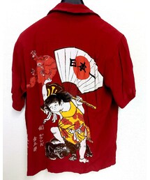 no brand | レーヨン素材のハワイアン。バックプリントがお気に入り。(シャツ/ブラウス)