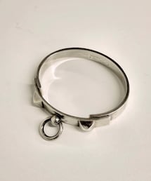 HERMES | HERMES エルメス ブレスレット バングル Collier de Chien LG コリエドシアン LG シルバー925 45g 　メルカリで約13万円(ブレスレット)