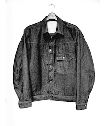 ADAM ET ROPE' | ビッグシルエット ドライタッチ デニムジャケット(デニムジャケット)