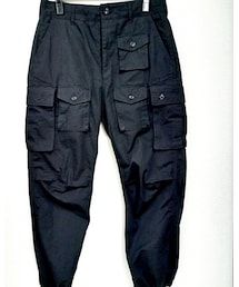 Engineered Garments | 黒い軍パン探してたら良さげだったので購入。ちょっと高かったし、サイズ大きめ。(カーゴパンツ)