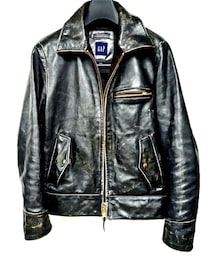 GAP | セカストで7000円くらい。茶芯？かな。(ライダースジャケット)