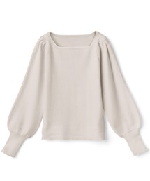 GRL | マトンスリーブスクエアネックニットトップス(ニット/セーター)