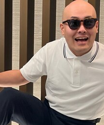 UNIQLO | ドライカノコ襟ラインポロシャツ（半袖）(ポロシャツ)